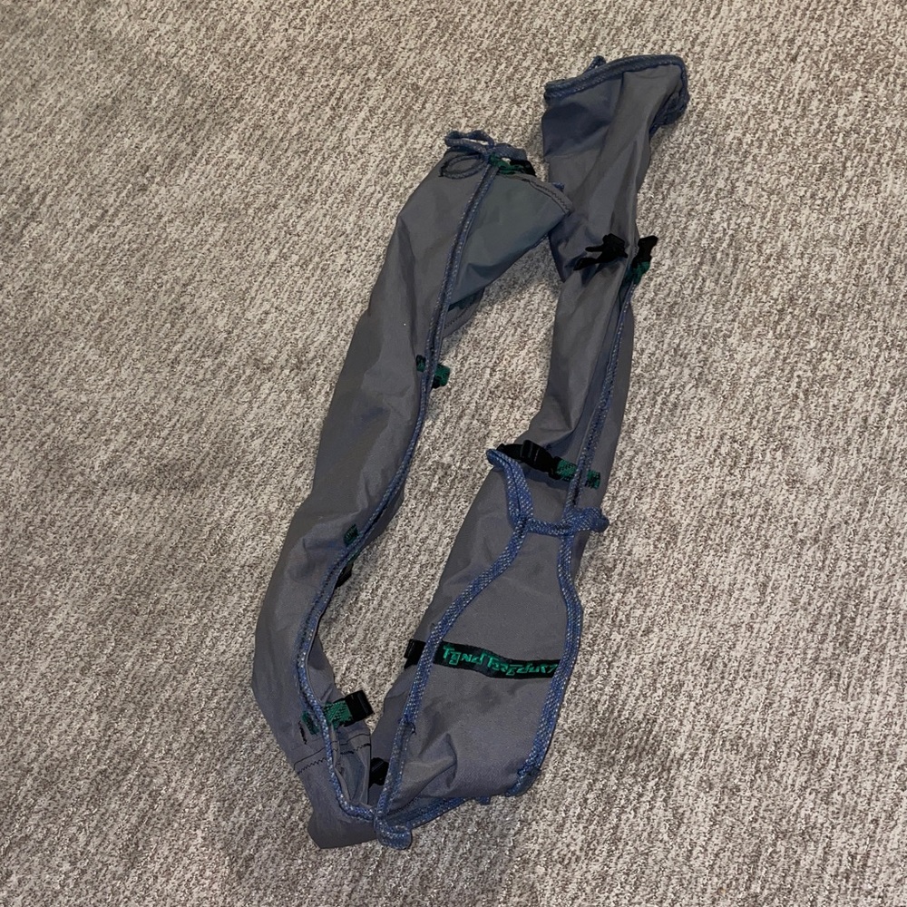 Vintage and unique climbing rope bag